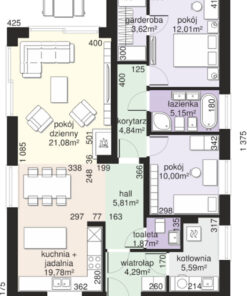 134 mt betonarme ev plan