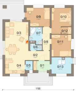 142 mt betonarme ev plan