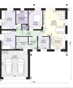 175 mt betonarme ev plan