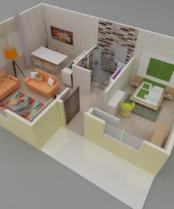 40mt2 prefabrik ev plan3